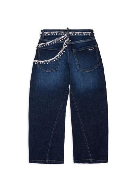 Jeans con applicazioni DSQUARED2 JUNIOR | DQ3442 D0AHYDQ01
